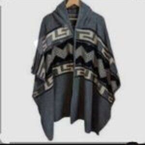 Hooded Poncho serape style